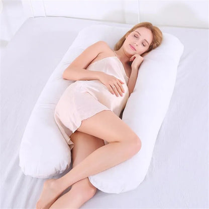 Sleeping Support Pillow For Pregnant Women Body 100% Cotton U Shape Maternity Pillows Pregnancy Side Sleepers Striped Pillow