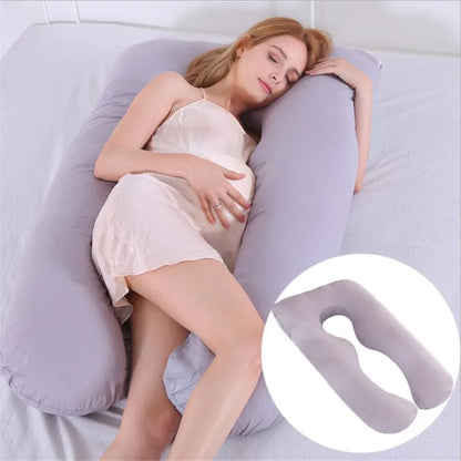 Sleeping Support Pillow For Pregnant Women Body 100% Cotton U Shape Maternity Pillows Pregnancy Side Sleepers Striped Pillow