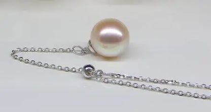 free shipping noble jewelry charming round 11-12mm south sea white round pearl necklace 14k adjustable