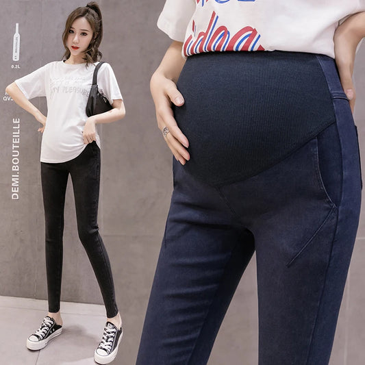 Maternity Jeans Pants For Pregnant Women Jeans Blue Trousers Maternity Clothes Pregnant Pants Pregnancy Clothing Denim Pants