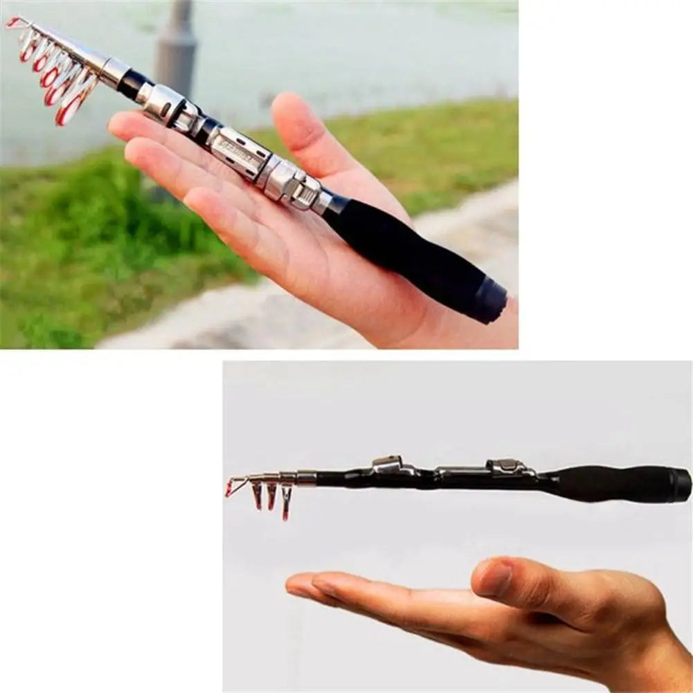 Mounchain Pesca rod Super Hard Mini Fishing Rod 1m-2.3m FRP ice fishing Rod rivers and lakes fishing Equipment Practical Tool