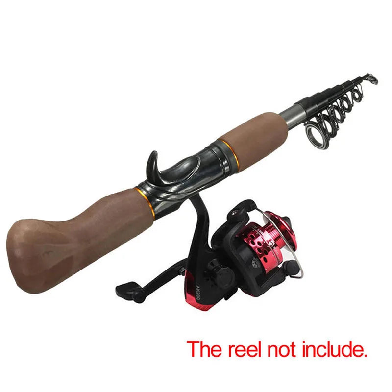 Portable Carbon Fiber Telescope Fishing Rod Travel Sea Rock Spinning Pole