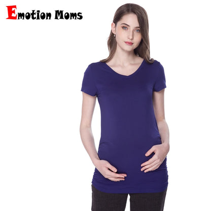 Summer Maternity Clothing Maternity Tops Pregnant T-shirt Pregnancy Clothes for Pregnant Women European Big Size