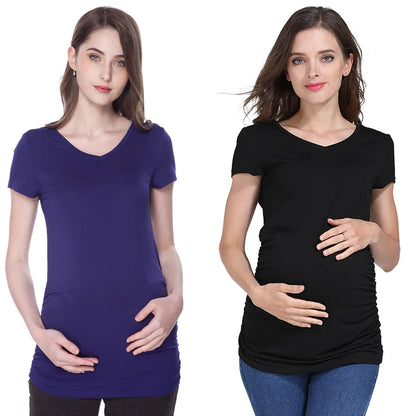 Summer Maternity Clothing Maternity Tops Pregnant T-shirt Pregnancy Clothes for Pregnant Women European Big Size