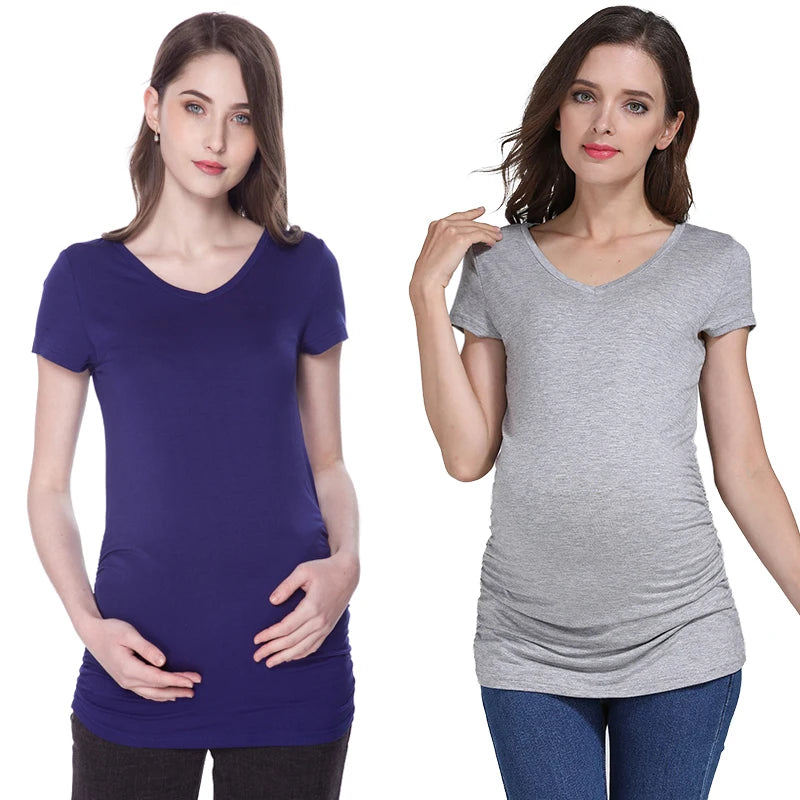 Summer Maternity Clothing Maternity Tops Pregnant T-shirt Pregnancy Clothes for Pregnant Women European Big Size