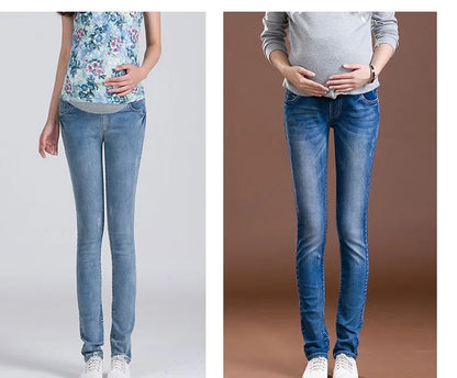 2018Pregnancy Denim Pants Winter Thicken Trousers maternity clothing Plus Size S-4XL Spring Maternity Jeans For Pregnant Woman