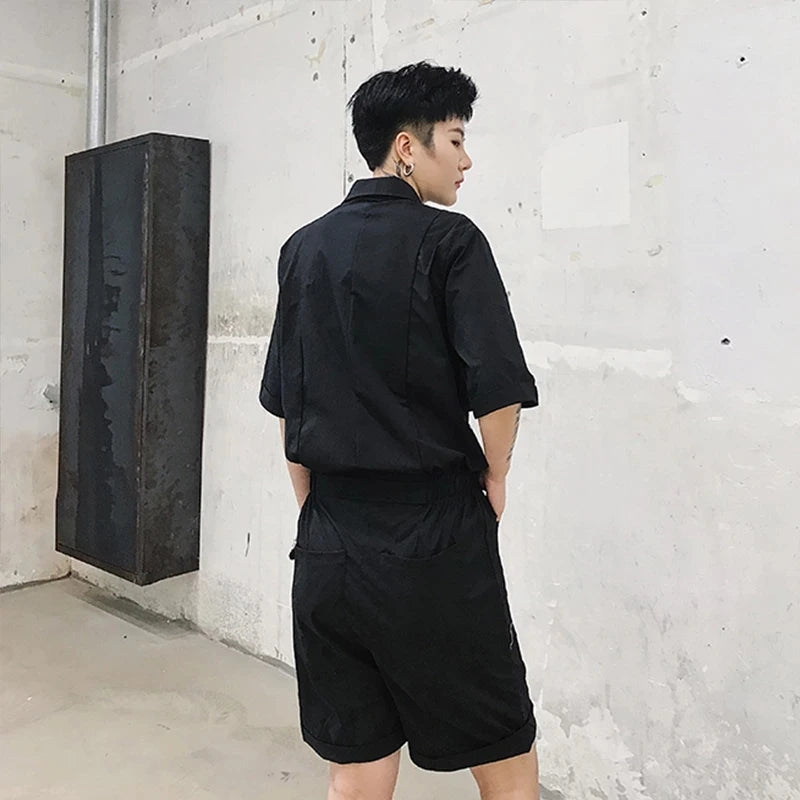 Men's Dress Shorts Summer New Urban Youth Korean Style Cargo Style Pocket Decoration Fashion Casual Loose Large Size Shorts