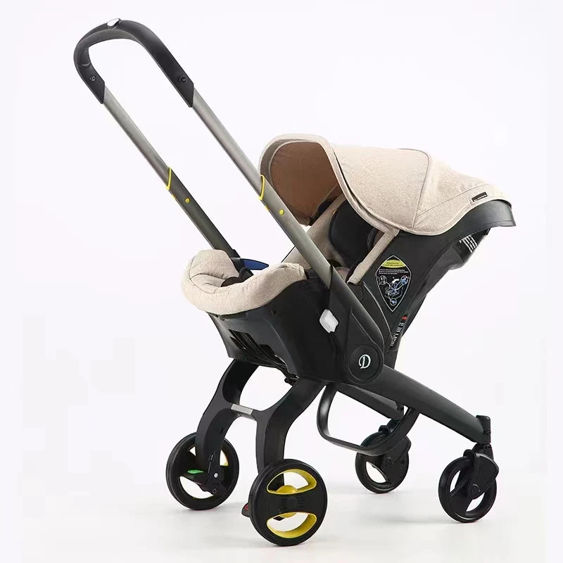 Baby Stroller Car Seat Newborn Lightweight Pram Cart Two-way With Easy Foldable 3 in 1