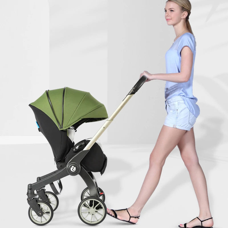 baby stroller 4in1 Multifunctional newborn baby stroller 3in1 Foldable Basket type seat