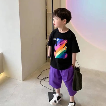 Short Sleeve T-shirts For Boys Clothes Boy Child Children's Tops Kids Tee Shirt Clothing New Models T-shirt Top Teenage Summer