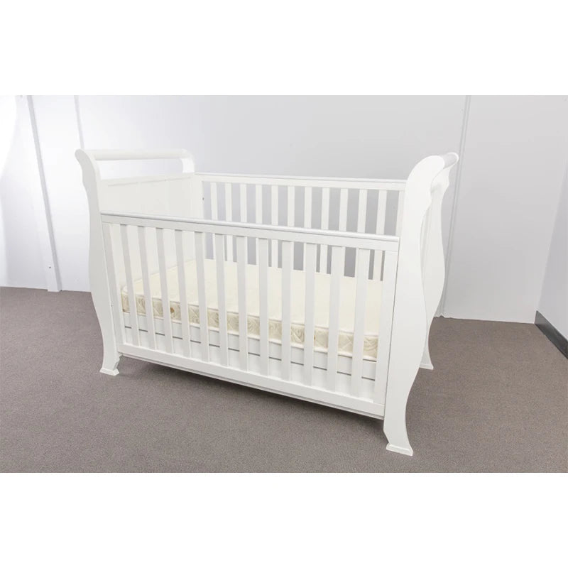 2022 New type full size baby solid wood pine twin cot bed,multifunctional twin baby bed crib