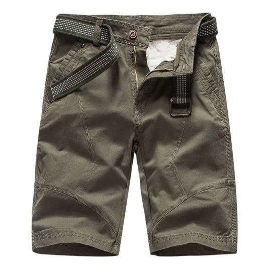 Nice Summer Mens Cargo Shorts Brand Green Army Military Tactical Shorts Men Cotton Loose Work Casual Short Pants No Belt