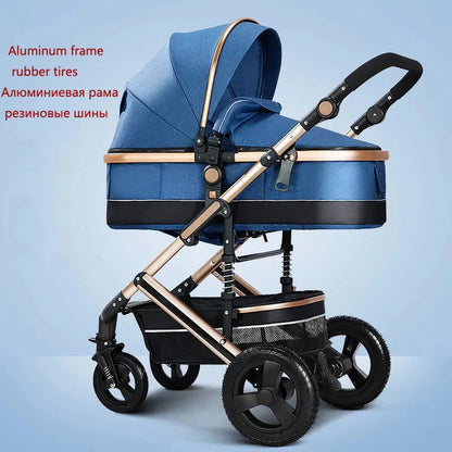 Baby stroller high landscape kinderwagen newborn stroller baby trolley double faced push parm baby carriage Newborn strollers