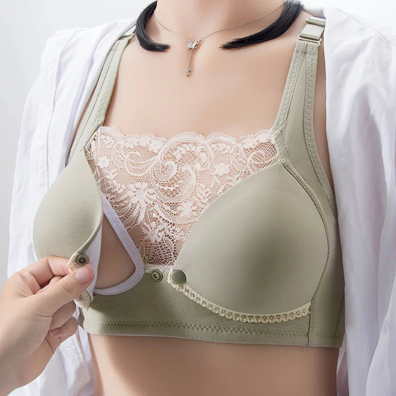 Maternity Clothes Nursing Bra For Pregnant Women Breastfeeding Pregnancy Bras Lace Underwear Open Cup Soutien gorge grossesse