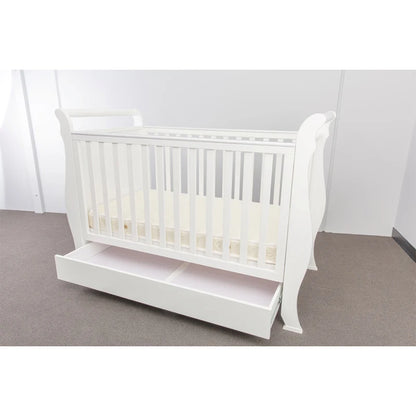 2022 New type full size baby solid wood pine twin cot bed,multifunctional twin baby bed crib