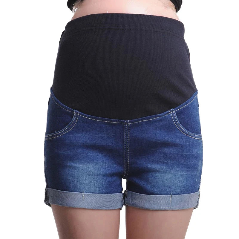 Emotion Moms Summer Maternity Short Pregnant Denim Jean Mommy Clothing Pregnancy Jeans Maternity Clothes