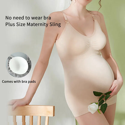 Sling Long Maternity Breastfeeding Bra Comfortable and Pressure Reducing Adjustable Shoulder Strap Anti Sagging Bra