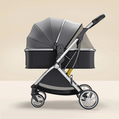 Luxurious Baby Stroller Can Sit Can Lie Baby Pram Portable Baby Travel System Large Space Stroller for Newborn