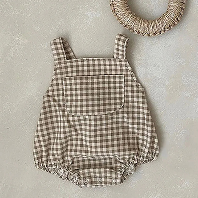 Korean Style Baby Boys Girl Bodysuits Sleeveless Corduroy Newborn Baby Boys Girls Jumpsuit Spring Autumn Baby Boys Girls Clothes