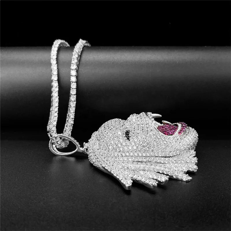 JEWE Custom Iced Out Pendant Chain Jewelry 925 Sterling Silver Gold Plated Vvs Moissanite Diamond Hip Hop Necklace Chains