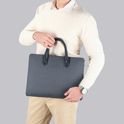 PU Leather Business Briefcase Men Handbag High-capacity Single Shoulder Bag Business Trip Formal Portfolio Graceful Messengerbag