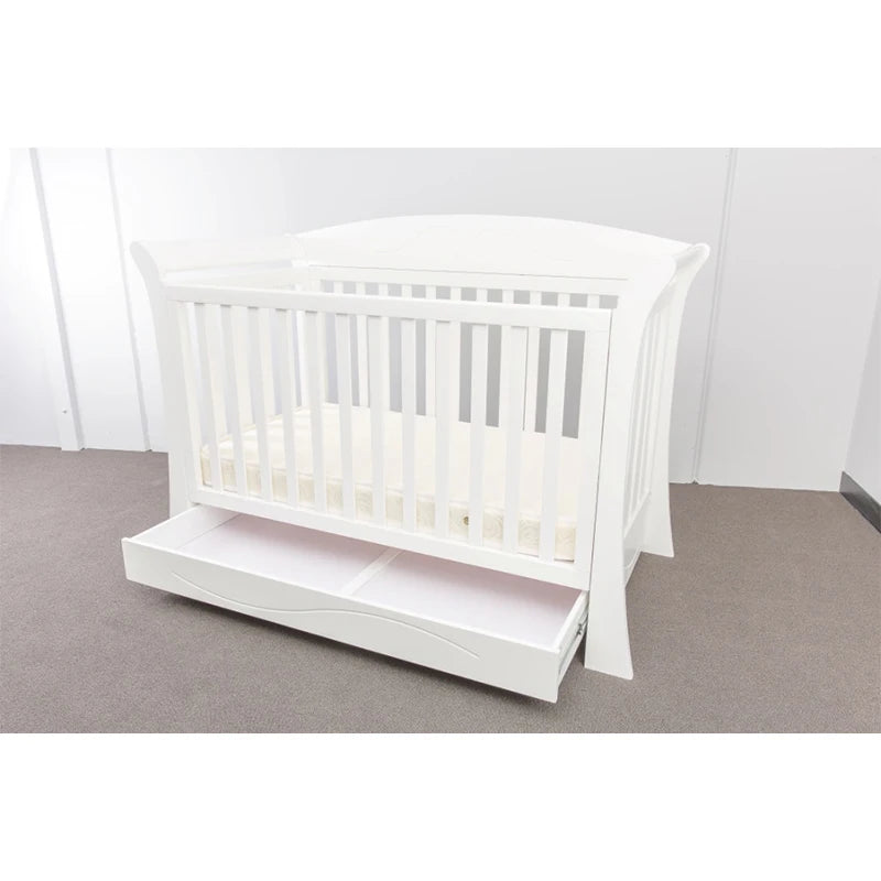 2022 New type full size baby solid wood pine twin cot bed,multifunctional twin baby bed crib