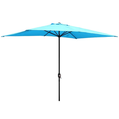 10X6.5FT Crank Rectangular Patio Umbrella , sombrillas de playa