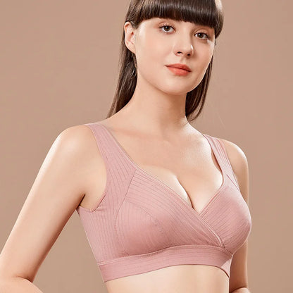 Maternity Bras Wirefree Nursing Bra Pregnancy Clothes Prevent Sagging Breastfeeding Women's Breathable No Trace Invisible Bra