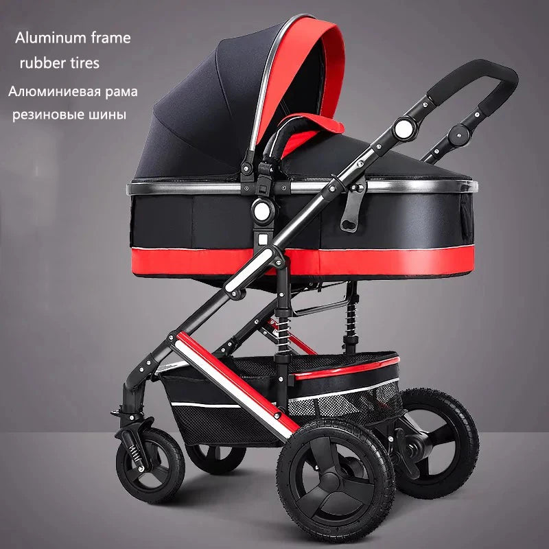 Baby stroller high landscape kinderwagen newborn stroller baby trolley double faced push parm baby carriage Newborn strollers