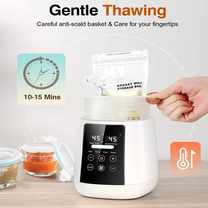 Newborn Baby Feeding Bottle Warmer & Sterilizers with Timer Accurate Temperature Control Food Milk Warmers Bottle Steriliser