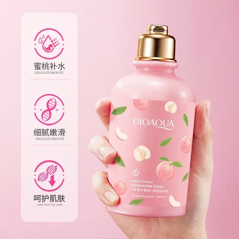 Peach Hexapeptide Body Lotion Hydrating moisturizing not tight Anti cracking Peach skin care series Skin care