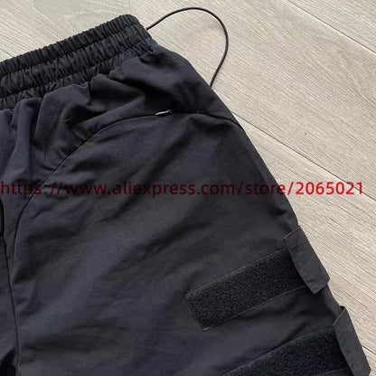 Whoisjacov pair of Puffer Shorts Cargo Men Women High Quality Multi Pocket Oversize Breeches