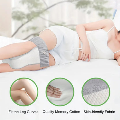 Orthopedic Slow Rebound Memory Cotton Clamp Leg Pillow Maternity Foot Pillow Strap Adjustable Side Sleeping Knee Leg Pillow