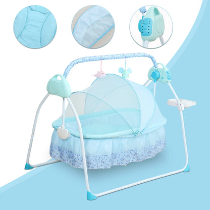 0-18 Months 25kg Electric Baby Crib Cradle Infant Rocker Auto Swing Bed Baby Cradle