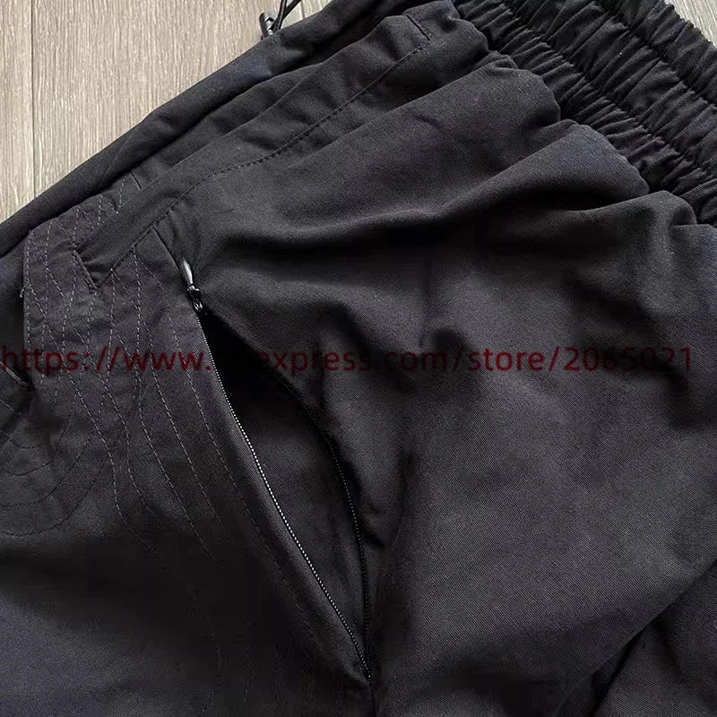 Whoisjacov pair of Puffer Shorts Cargo Men Women High Quality Multi Pocket Oversize Breeches