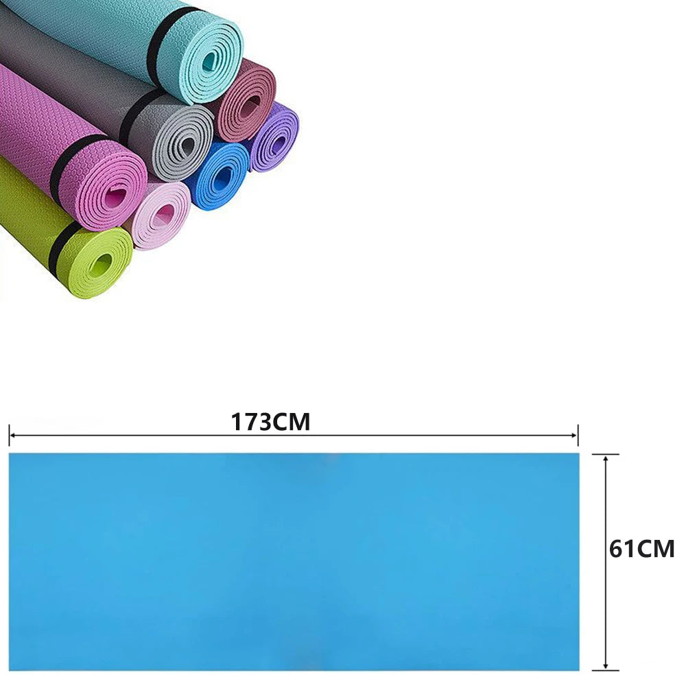 Yoga Mat Anti-skid Sports Fitness Mat 3MM-6MM Thick EVA Comfort Foam Yoga Mat for Exercise Yoga and Pilates Gymnastics Mat