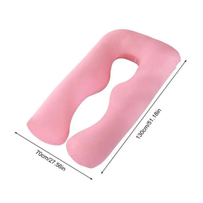 Cotton Full Body Pillow for Pregnant Women U Shape Pregnancy Pillow Sleeping Support Maternity Pillow for Side Sleepers