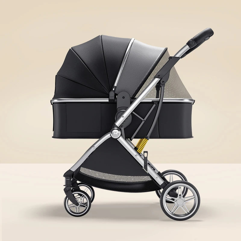 Luxurious Baby Stroller Can Sit Can Lie Baby Pram Portable Baby Travel System Large Space Stroller for Newborn