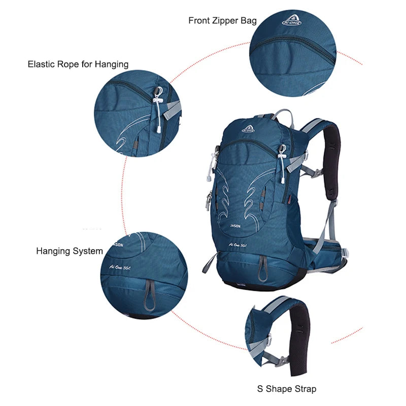 Outdoor Hiking Backpack For Travel Trekking Motorcycle Rucksack Sports Climbing Bag Camping Mountaineering Bag 30L Travel Bags