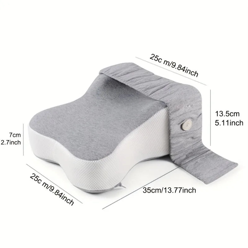 Orthopedic Slow Rebound Memory Cotton Clamp Leg Pillow Maternity Foot Pillow Strap Adjustable Side Sleeping Knee Leg Pillow