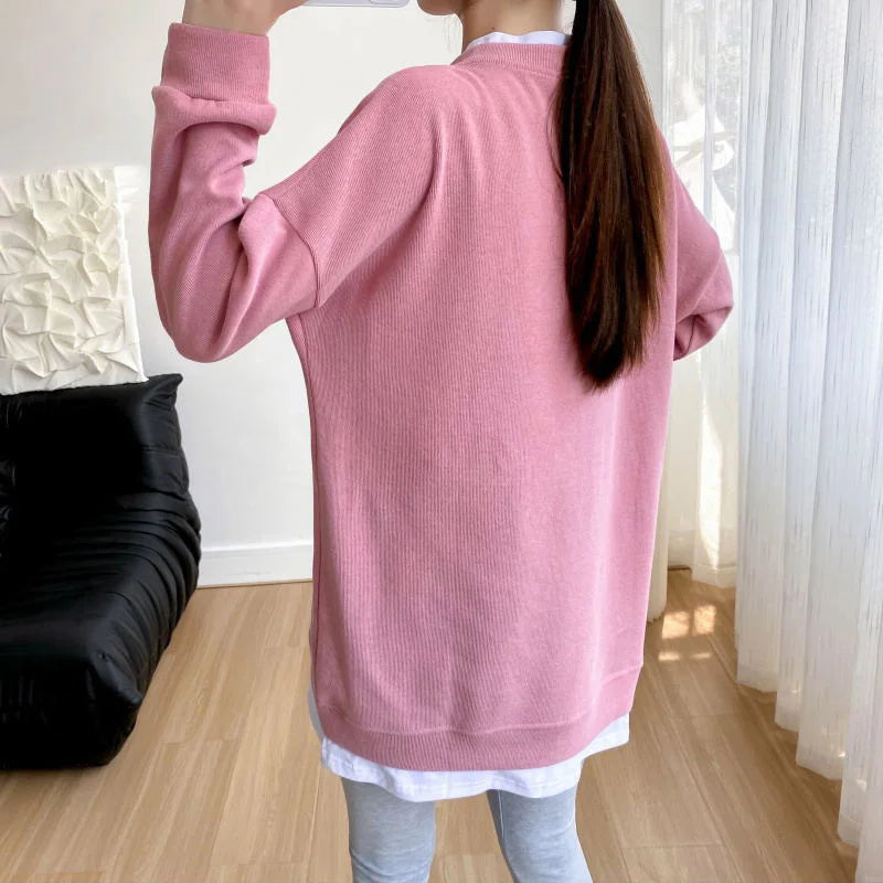 Spring Autumn Maternity Outfit Suits Long Sleeved Sets Clothes for Pregnant Women New Fashion Casual Pregnancy Clothing