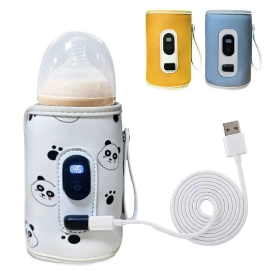 Baby Bottle Warmer 21-speed adjustment Baby Bottle Cup Warmer Car Portable USB Bottle Warmer Baby and Children Outdoor Travel