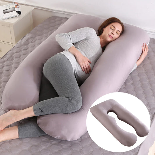 2022 New Full Body Nursing Pregnancy Pillow U-Shaped Maternity For Sleeping With Removable Cotton Cover