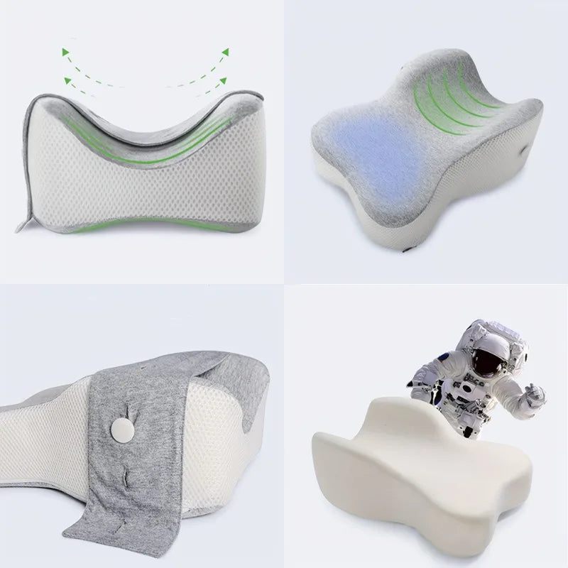 Orthopedic Slow Rebound Memory Cotton Clamp Leg Pillow Maternity Foot Pillow Strap Adjustable Side Sleeping Knee Leg Pillow