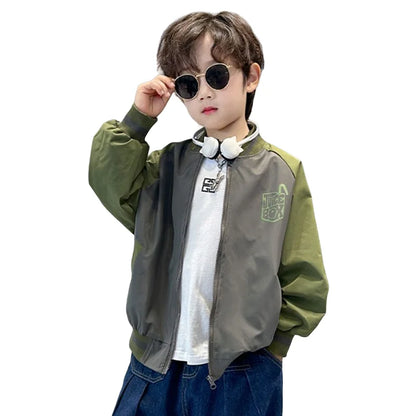 Boys Coat Jacket Cotton Outerwear Windbreak 2024 Casual Spring Autumn Overcoat  Sport Teenagers Children's Warm Clothing