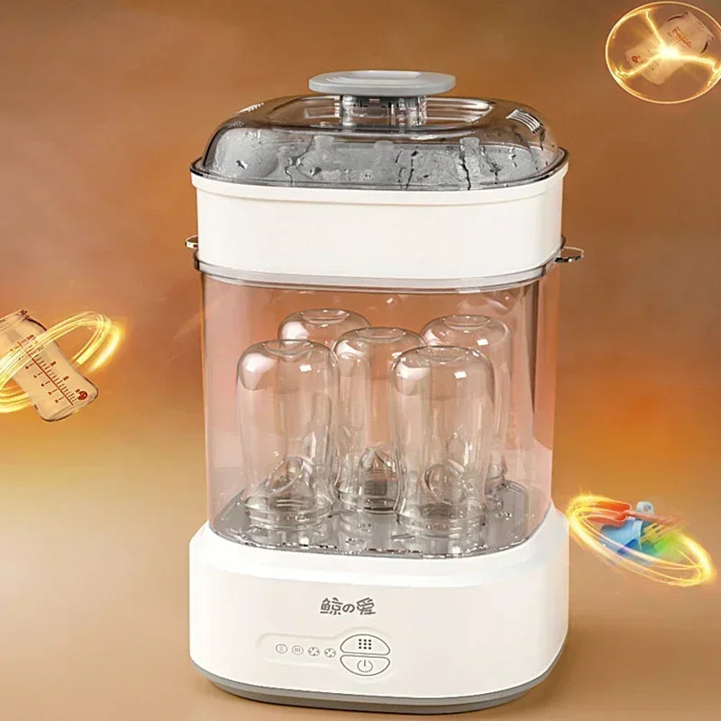 Bottle Sterilizer and Dryer Compact Electric Steam Bottle Sterilizer Sanitizer for Baby Bottles Esterilizador de Biberones