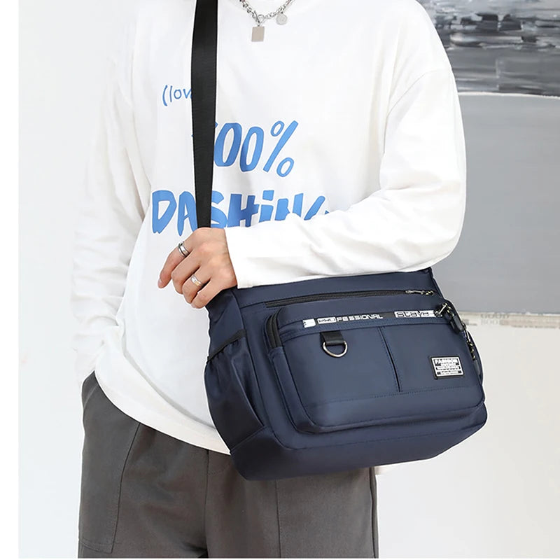 2022 Men's Messenger Bag Crossbody Shoulder Bags Men Small Sling Pack For Work Business Waterproof Oxford Packs Satchel Purse