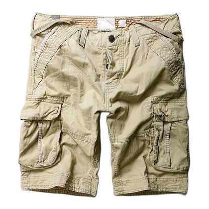 Trendy Camouflage Cargo Shorts Men Casual Military Style Cotton BoardShorts Loose Baggy Multi Pocket Streetwear Clothing