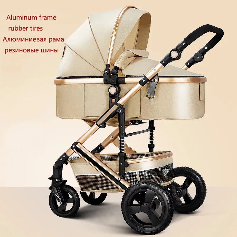 Baby stroller high landscape kinderwagen newborn stroller baby trolley double faced push parm baby carriage Newborn strollers