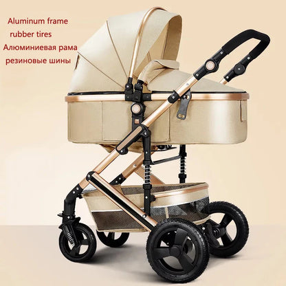 Baby stroller high landscape kinderwagen newborn stroller baby trolley double faced push parm baby carriage Newborn strollers